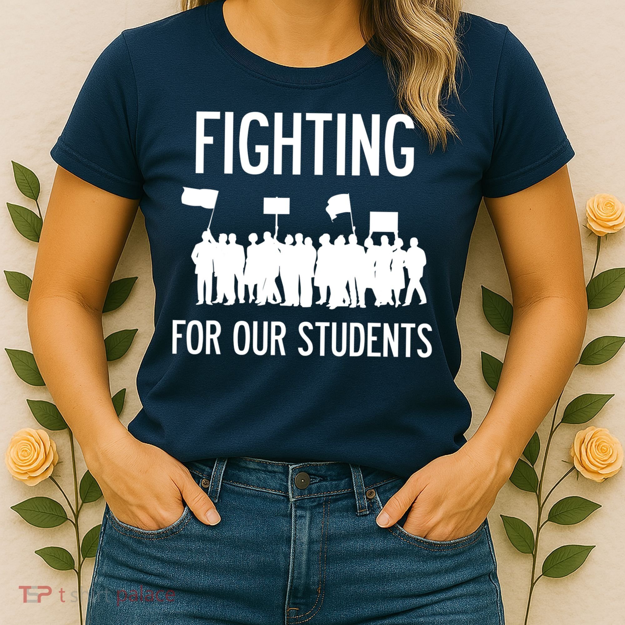 LA Teacher Strike Protest Los Angeles Teach Education Union Women's T-Shirt