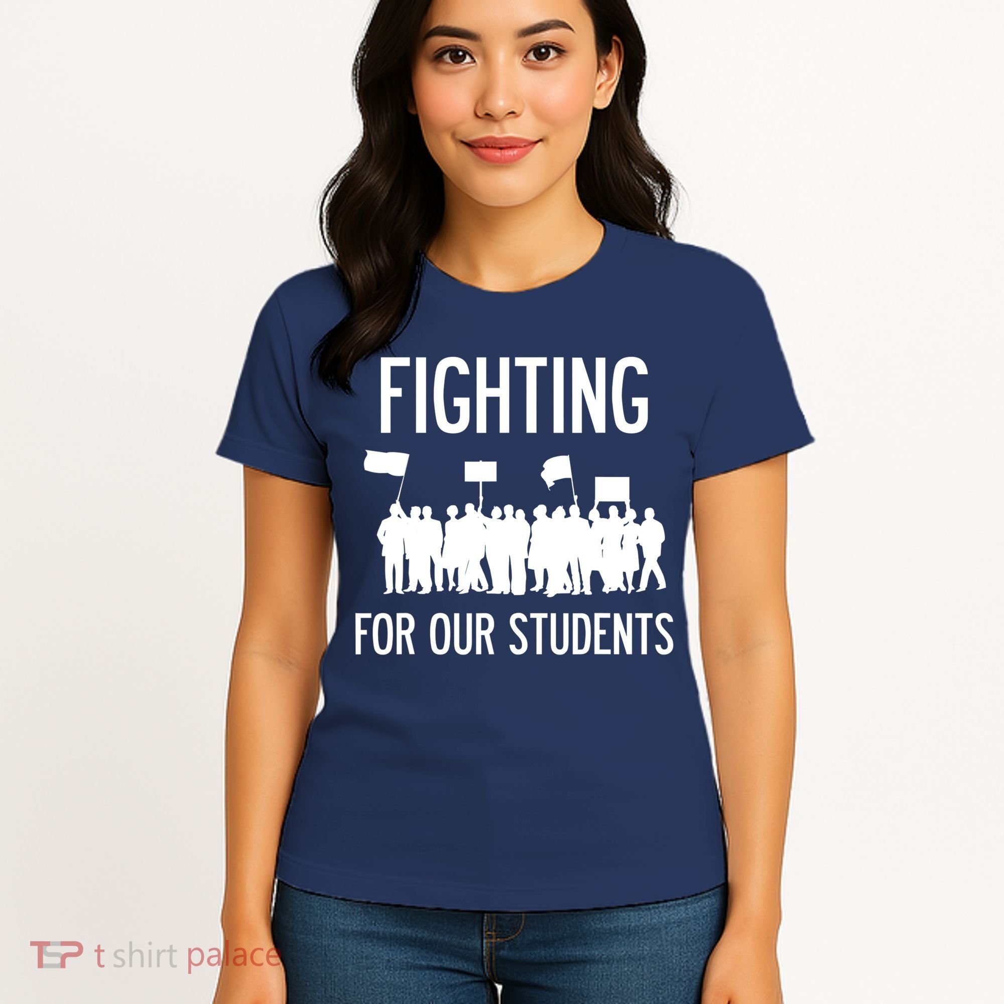 LA Teacher Strike Protest Los Angeles Teach Education Union Women's T-Shirt