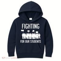 LA Teacher Strike Protest Los Angeles Teach Education Union Kids Hoodie thumb 0