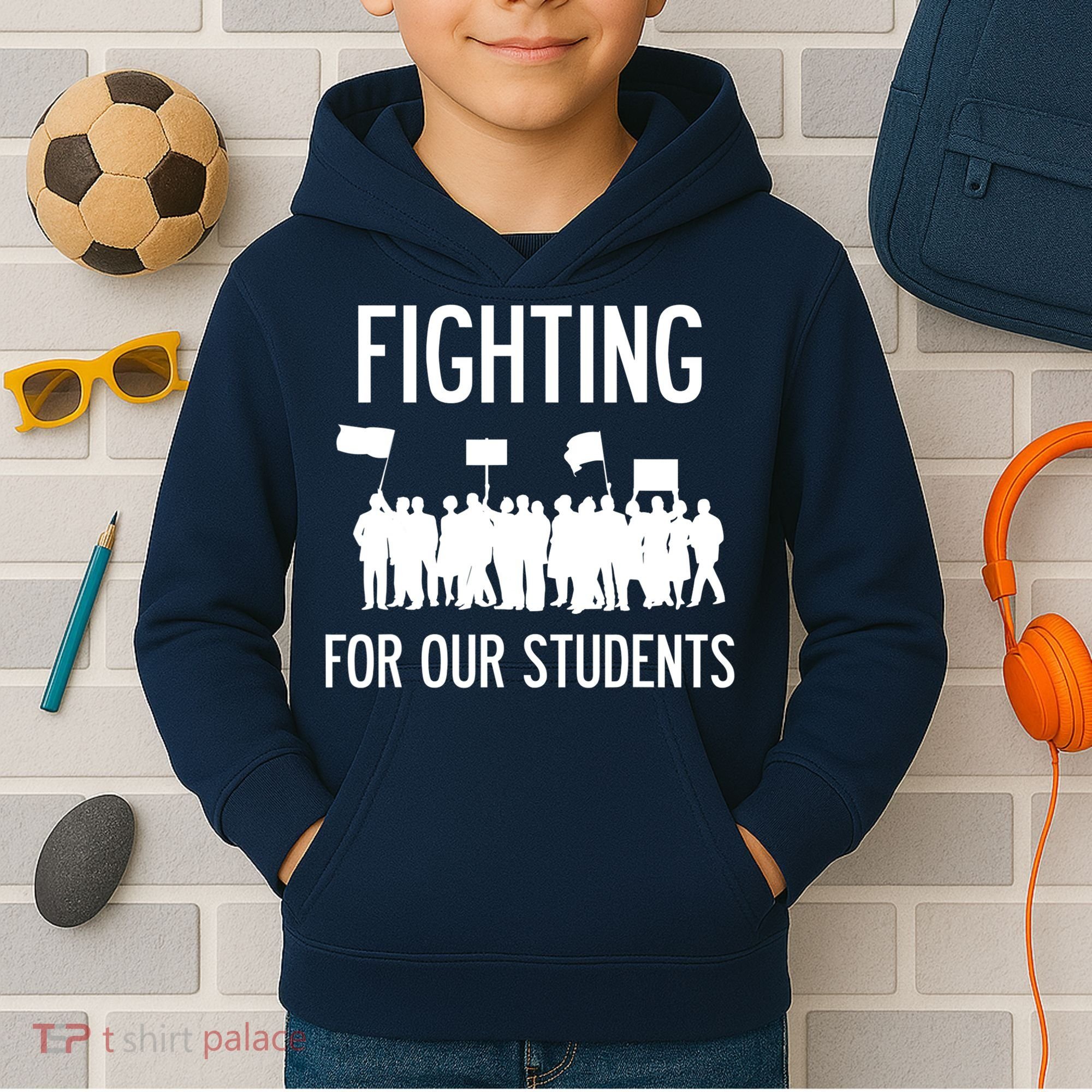 LA Teacher Strike Protest Los Angeles Teach Education Union Kids Hoodie