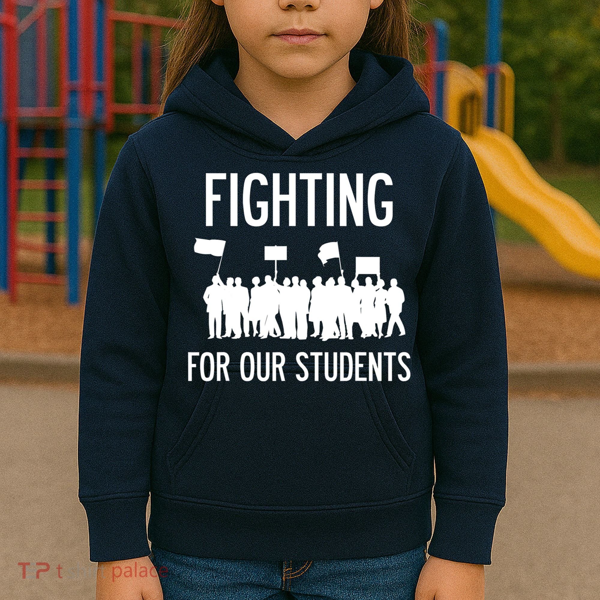 LA Teacher Strike Protest Los Angeles Teach Education Union Kids Hoodie