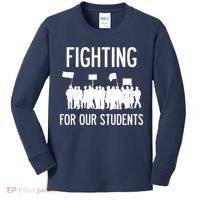 LA Teacher Strike Protest Los Angeles Teach Education Union Kids Long Sleeve Shirt thumb 0