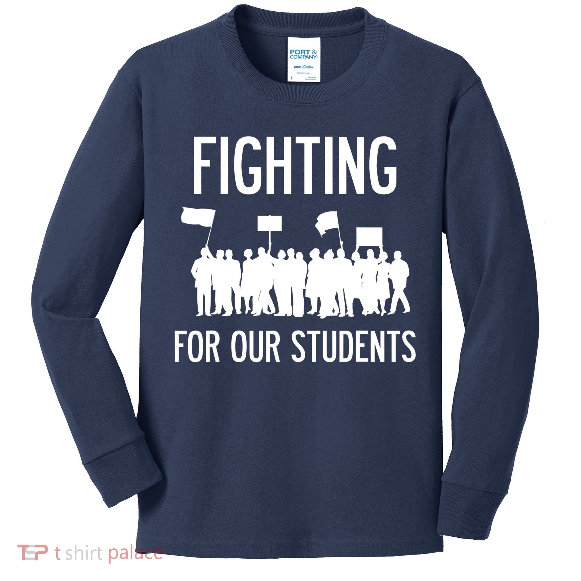 LA Teacher Strike Protest Los Angeles Teach Education Union Kids Long Sleeve Shirt