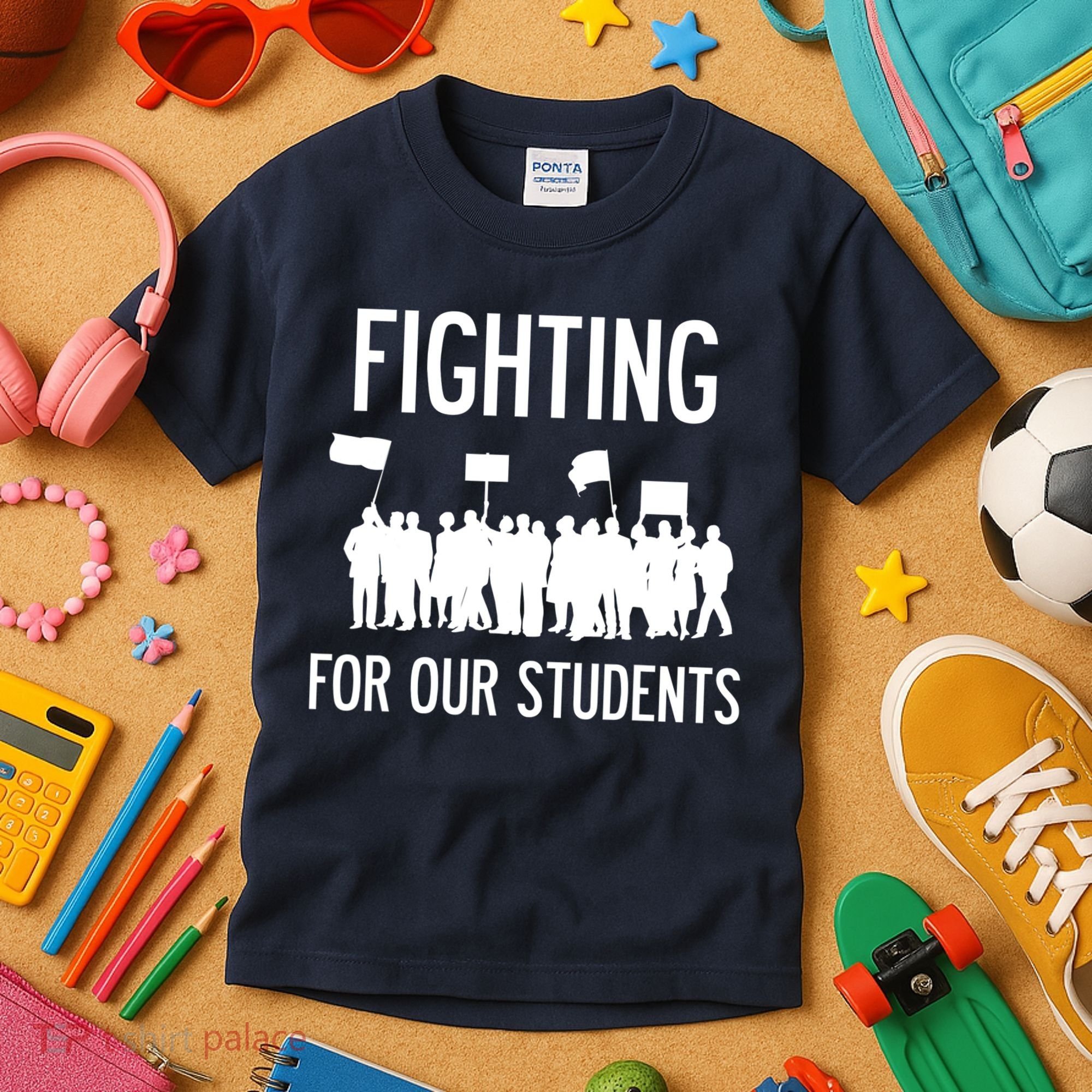 LA Teacher Strike Protest Los Angeles Teach Education Union Kids T-Shirt