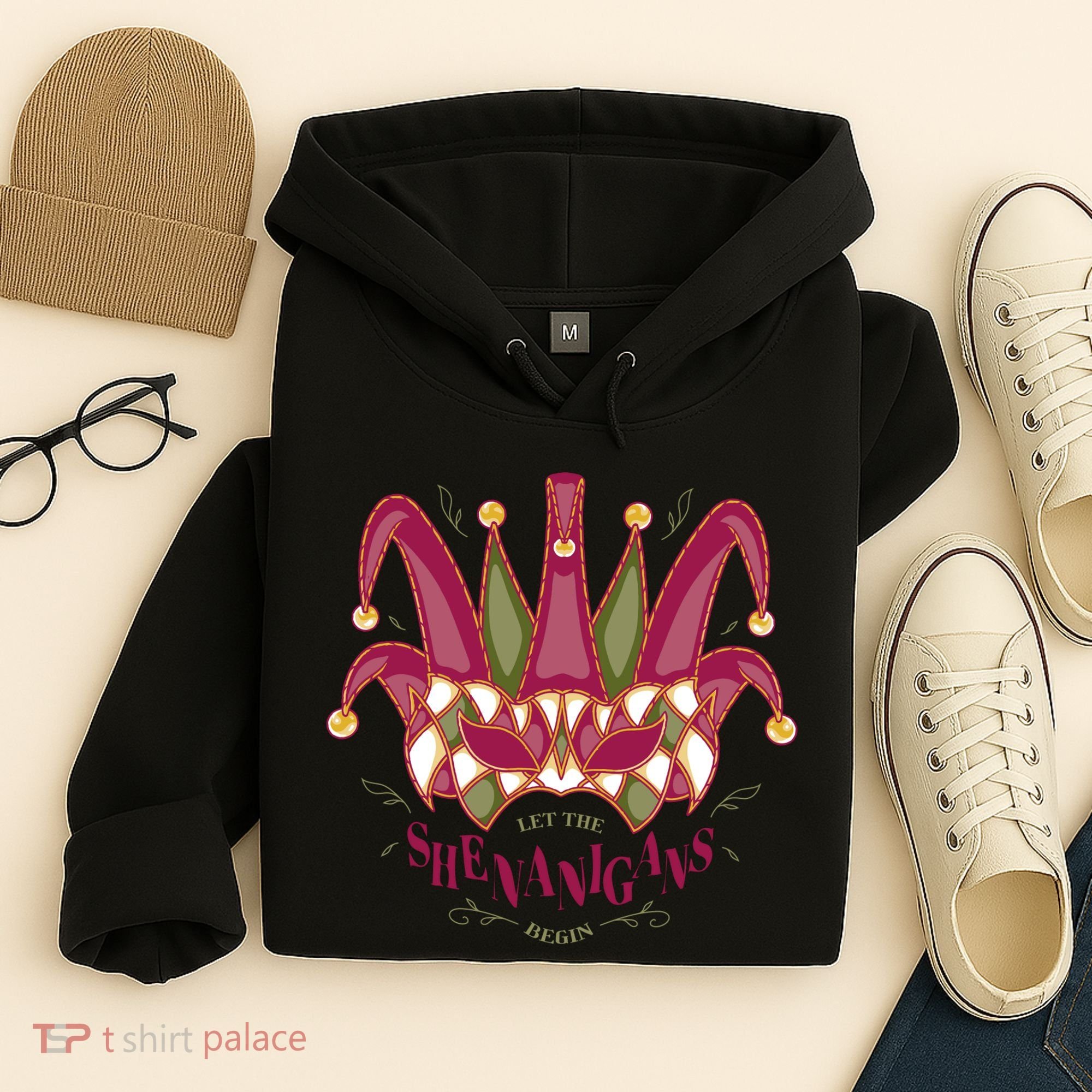 Let The Shenanigans Begin Mardi Gras Hoodie