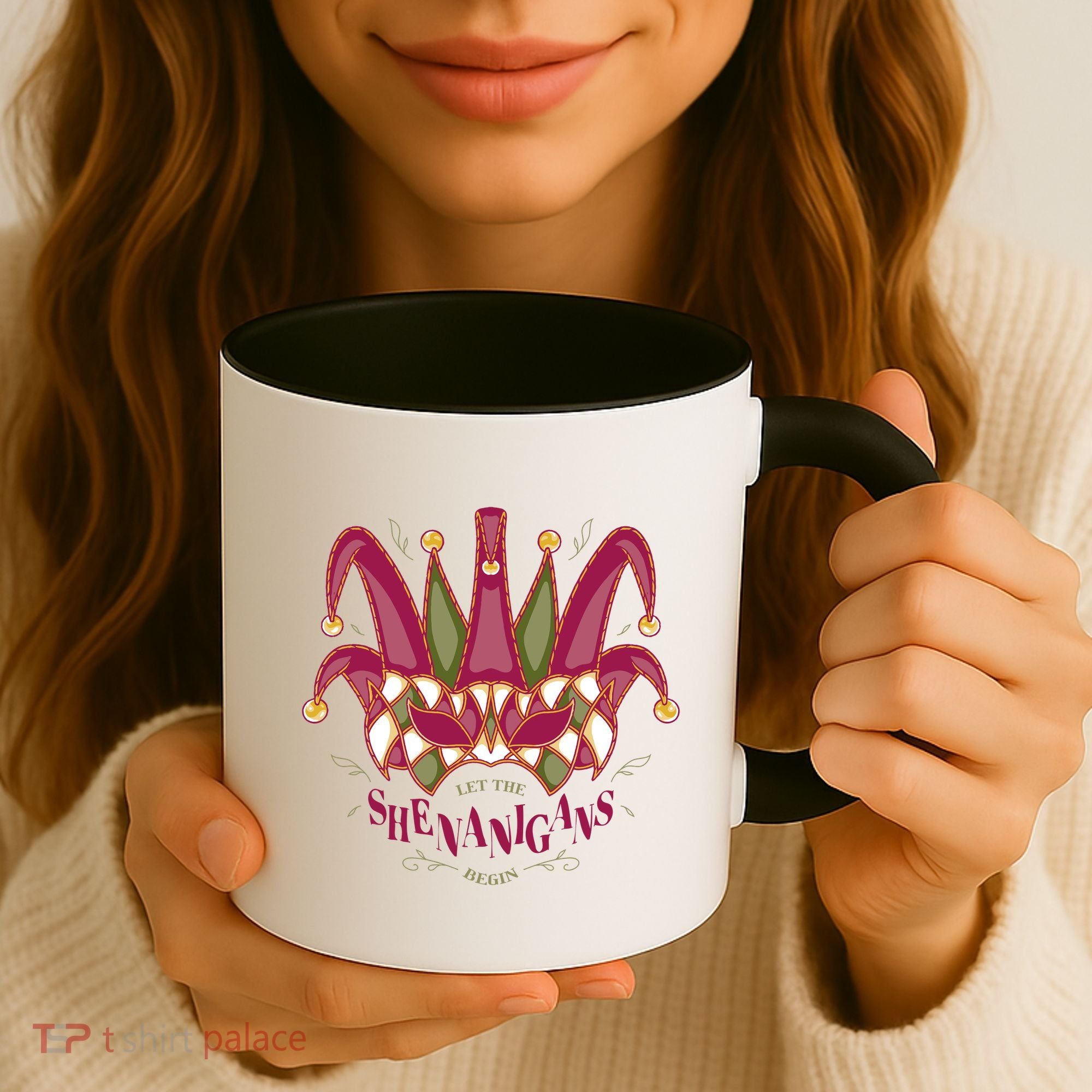 Let The Shenanigans Begin Mardi Gras Coffee Mug