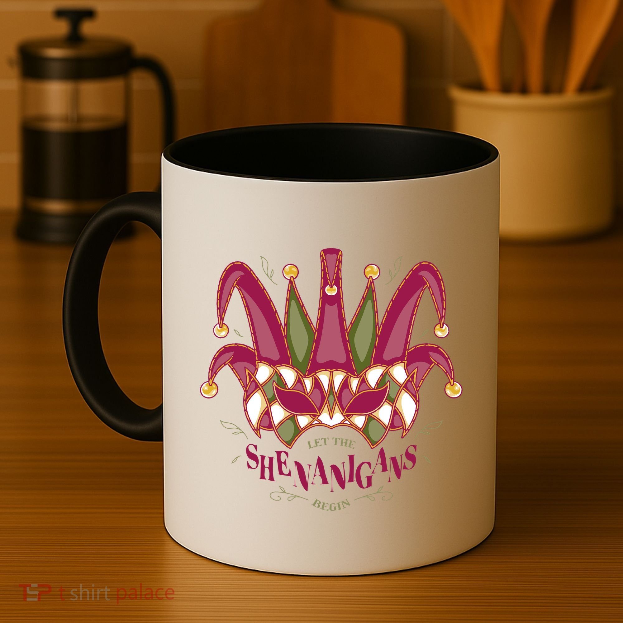Let The Shenanigans Begin Mardi Gras Coffee Mug