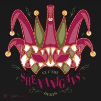 Let The Shenanigans Begin Mardi Gras Pajama Set thumb 2