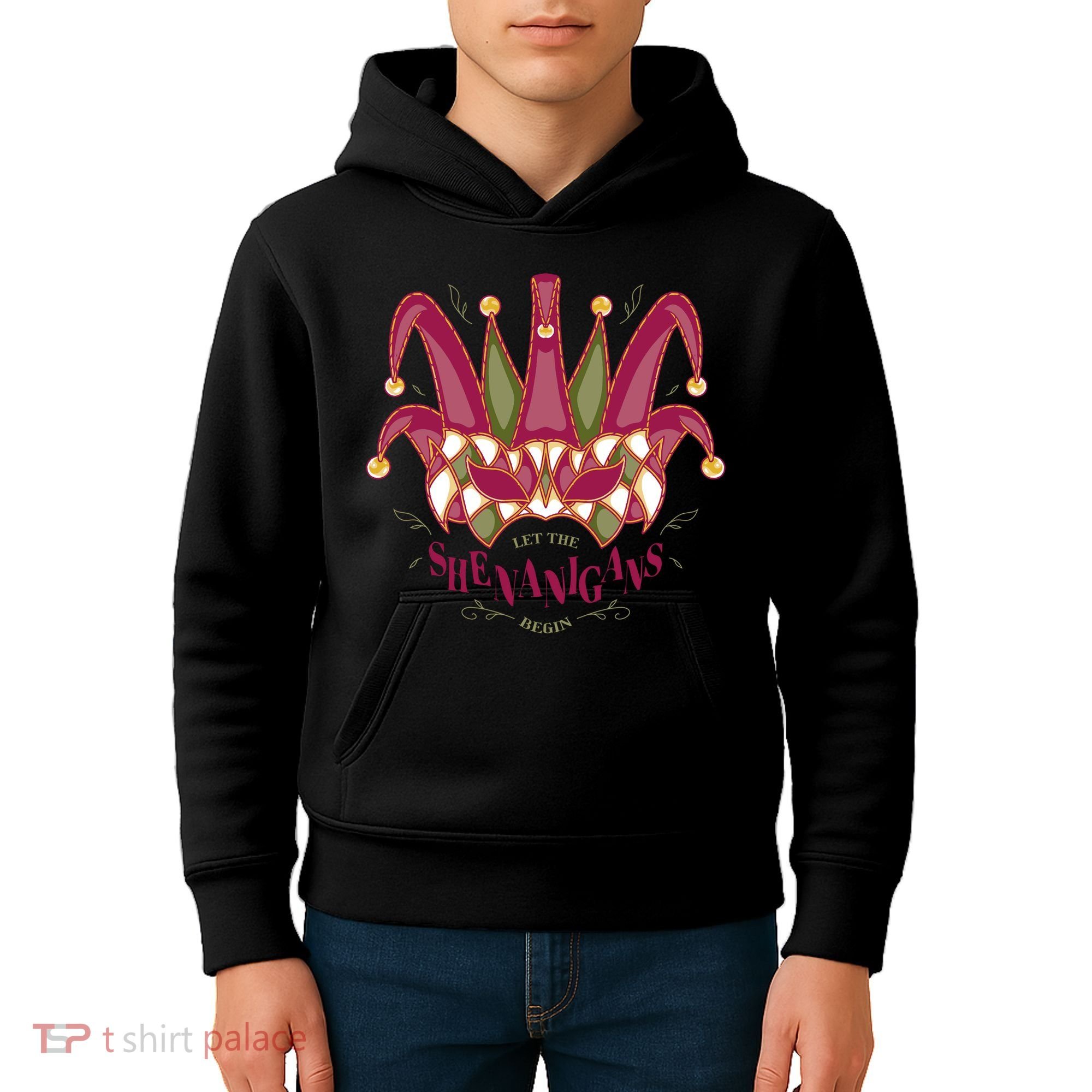 Let The Shenanigans Begin Mardi Gras Kids Hoodie