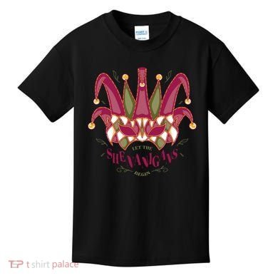 Let The Shenanigans Begin Mardi Gras Kids T-Shirt