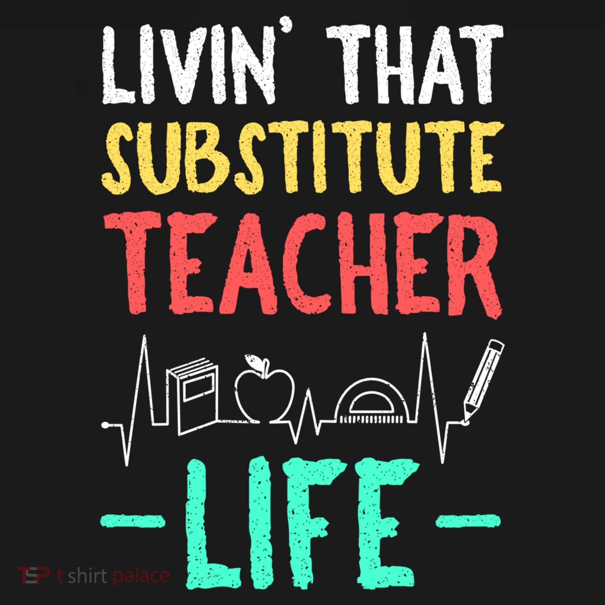 Livin That Substitute Teacher Life Teacher Appreciation Funny Gift Doggie Tank