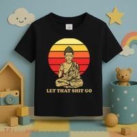 Let That Shit Go Buddha Toddler T-Shirt thumb 3