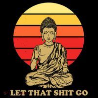 Let That Shit Go Buddha Tote Bag thumb 4