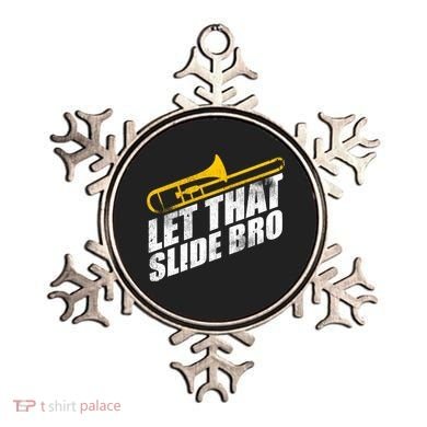 Let That Slide Bro - Funny Trombone Player Band Gift Ornament