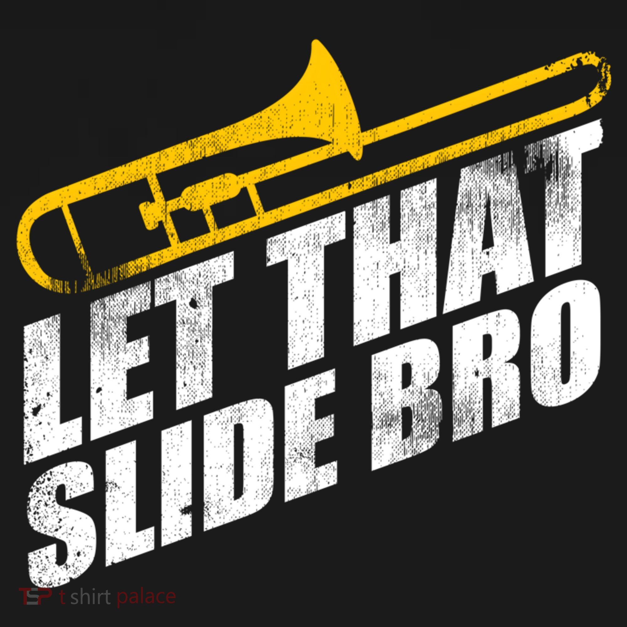 Let That Slide Bro - Funny Trombone Player Band Gift Ornament