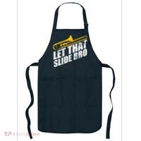 Let That Slide Bro - Funny Trombone Player Band Gift Apron thumb 0