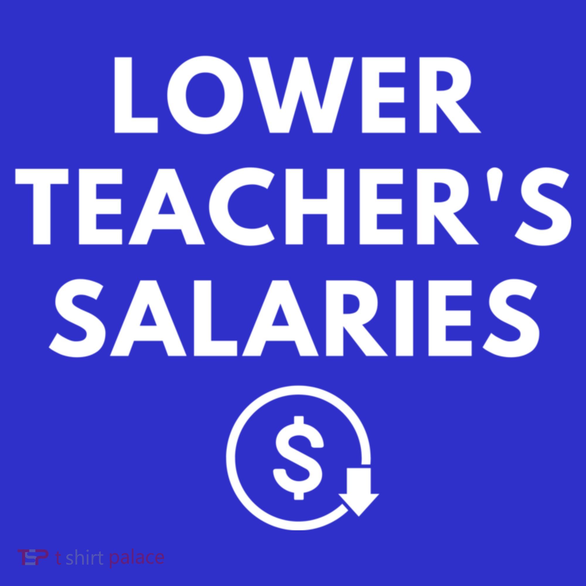 Lower Teacher Salaries Visor