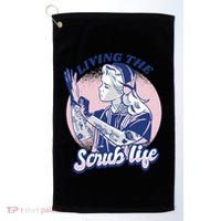Living The Scrub Life Golf Towel thumb 0