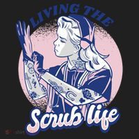 Living The Scrub Life Golf Towel thumb 3