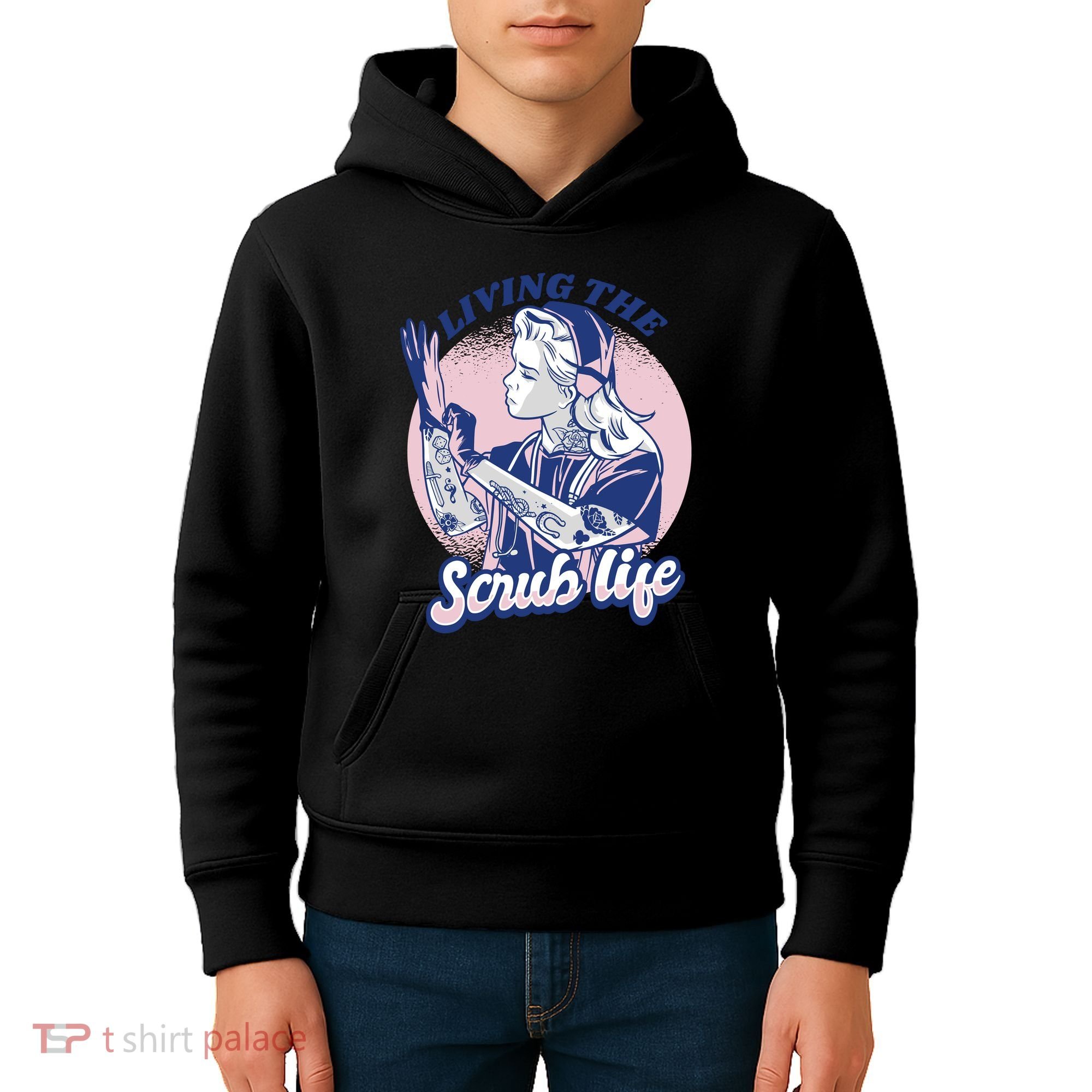Living The Scrub Life Kids Hoodie