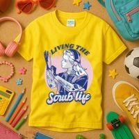 Living The Scrub Life Kids T-Shirt thumb 3