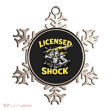Licensed To Shock Power Line Worker Humor Ornament