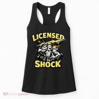 Licensed To Shock Power Line Worker Humor Women's Tank Top thumb 0