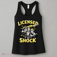 Licensed To Shock Power Line Worker Humor Women's Tank Top thumb 3
