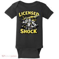 Licensed To Shock Power Line Worker Humor Baby Bodysuit thumb 0