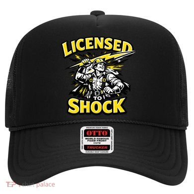 Licensed To Shock Power Line Worker Humor Hat