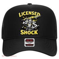 Licensed To Shock Power Line Worker Humor Hat thumb 0
