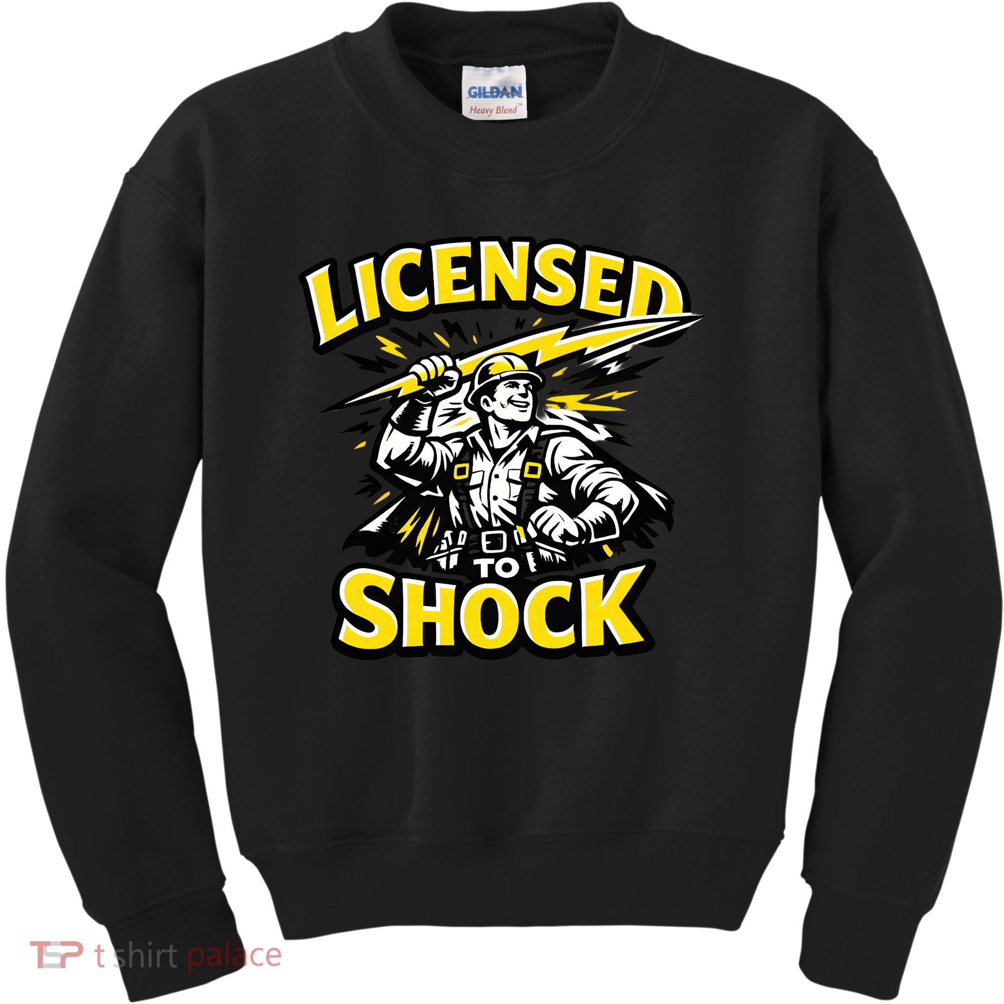 Licensed To Shock Power Line Worker Humor Kids Sweatshirt