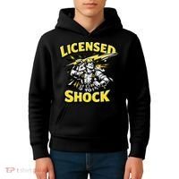 Licensed To Shock Power Line Worker Humor Kids Hoodie thumb 4