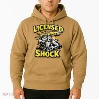 Licensed To Shock Power Line Worker Humor Hoodie thumb 2