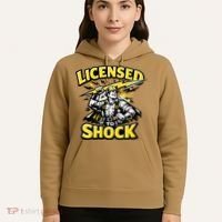Licensed To Shock Power Line Worker Humor Hoodie thumb 5