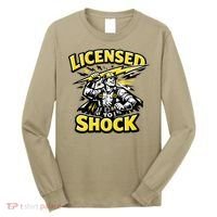 Licensed To Shock Power Line Worker Humor Long Sleeve Shirt thumb 0
