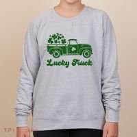 Lucky Truck St Patricks Day Women's Sweatshirt thumb 0