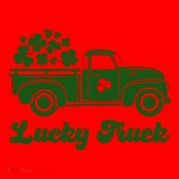 Lucky Truck St Patricks Day Santa Hat thumb 1