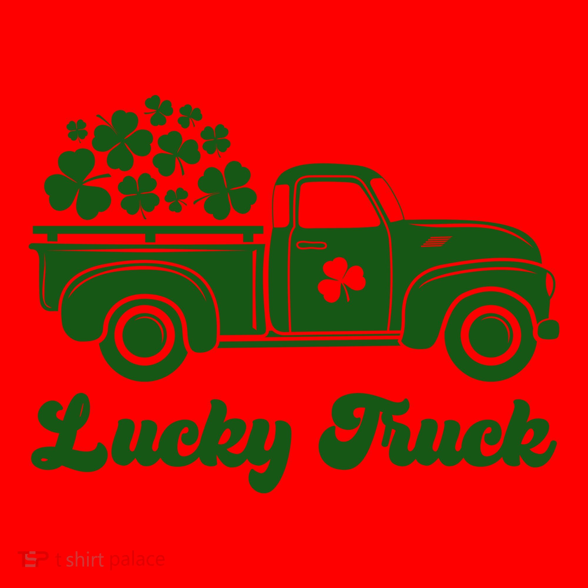 Lucky Truck St Patricks Day Santa Hat