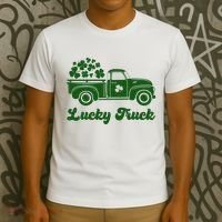 Lucky Truck St Patricks Day T-Shirt thumb 3