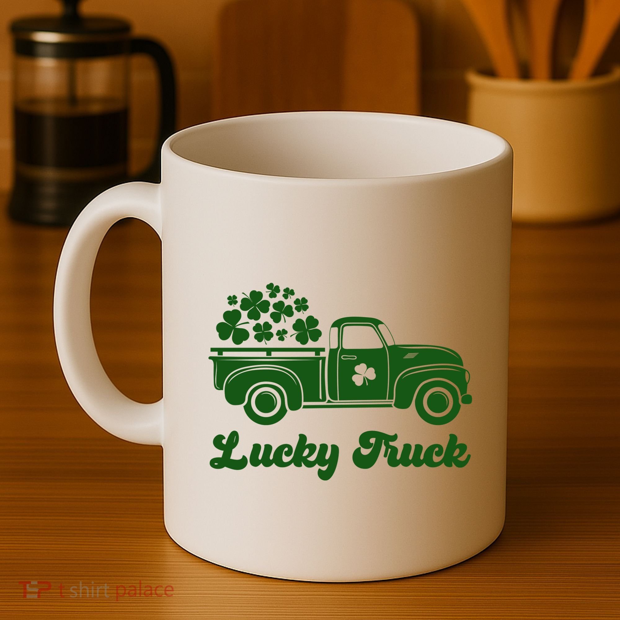 Lucky Truck St Patricks Day Coffee Mug