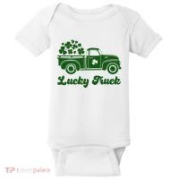 Lucky Truck St Patricks Day Baby Bodysuit thumb 0