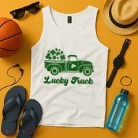 Lucky Truck St Patricks Day Tank Top thumb 4