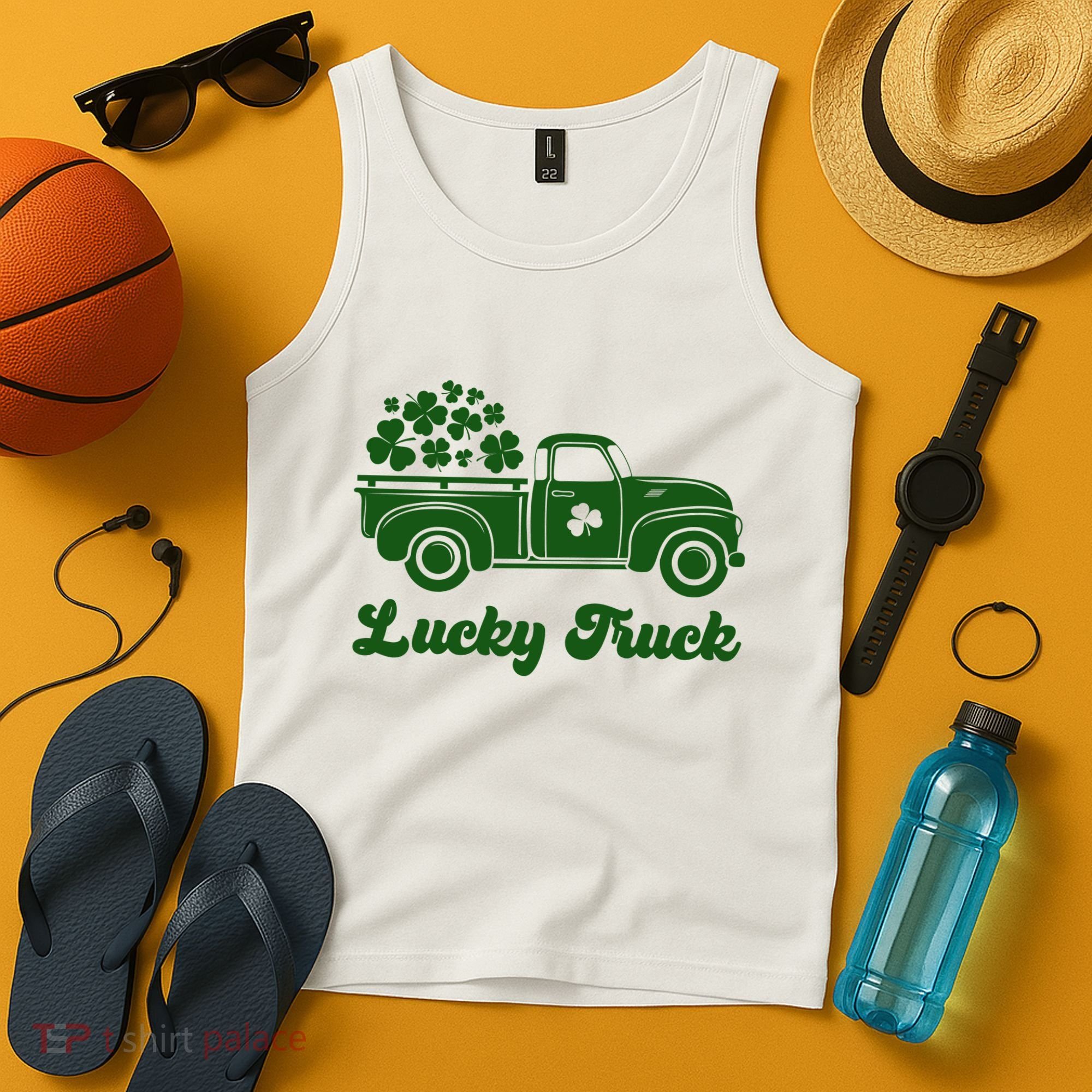 Lucky Truck St Patricks Day Tank Top