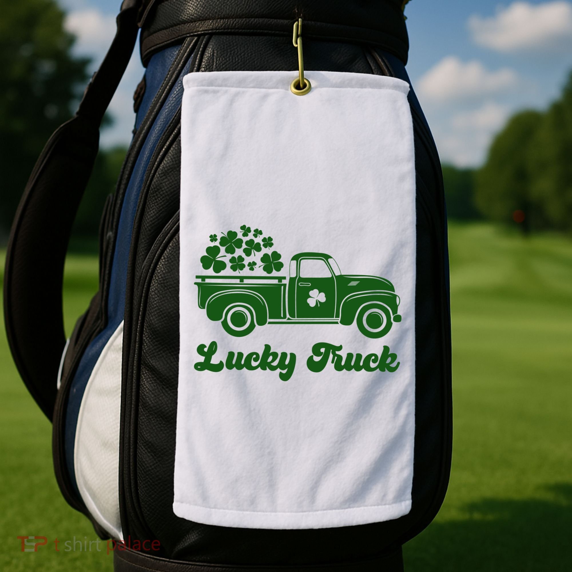 Lucky Truck St Patricks Day Golf Towel