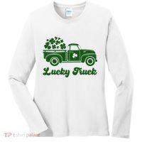 Lucky Truck St Patricks Day Women's Long Sleeve Shirt thumb 0