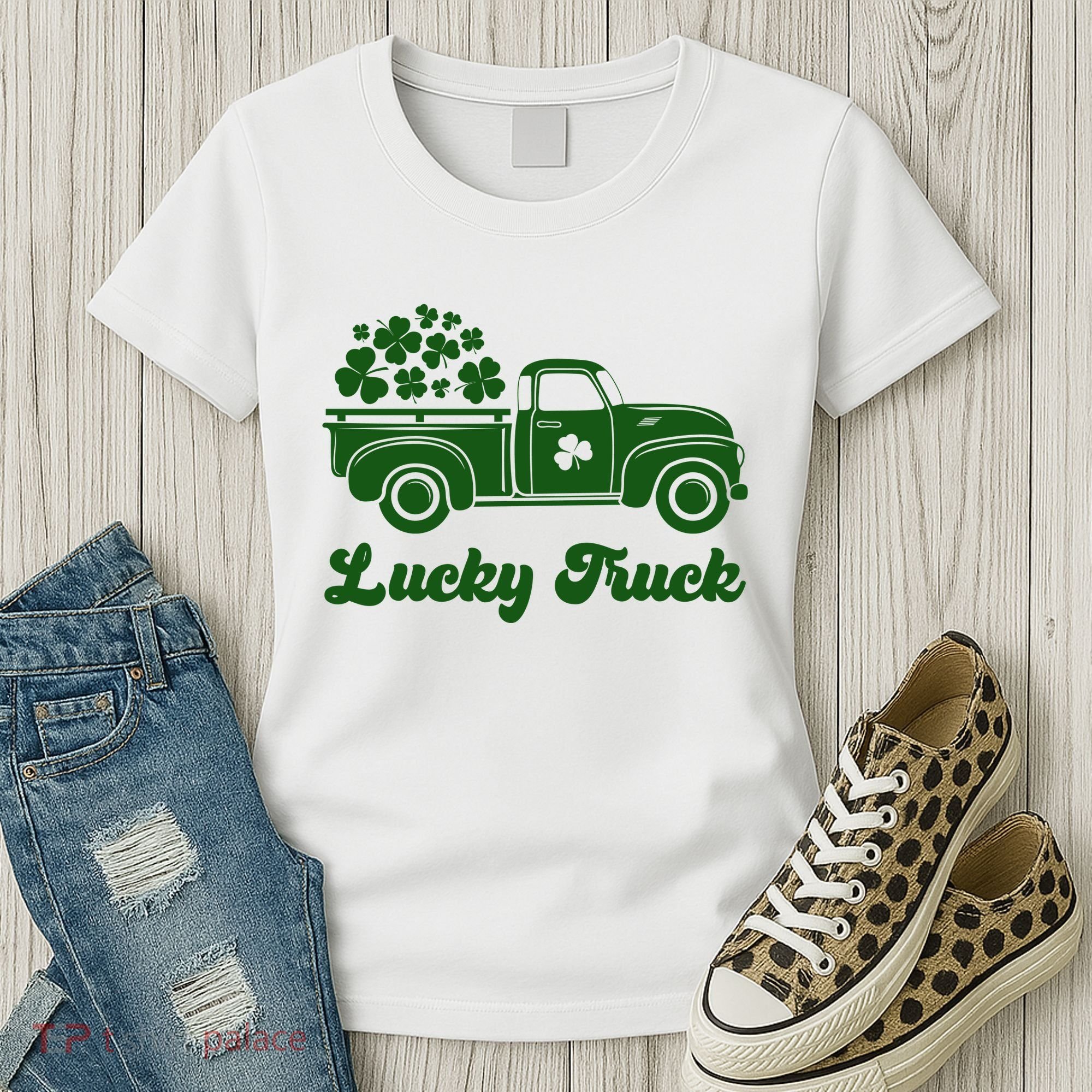 Lucky Truck St Patricks Day Women's T-Shirt