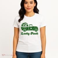 Lucky Truck St Patricks Day Women's T-Shirt thumb 4
