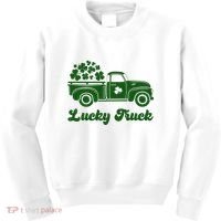 Lucky Truck St Patricks Day Kids Sweatshirt thumb 0