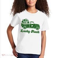 Lucky Truck St Patricks Day Kids T-Shirt thumb 2